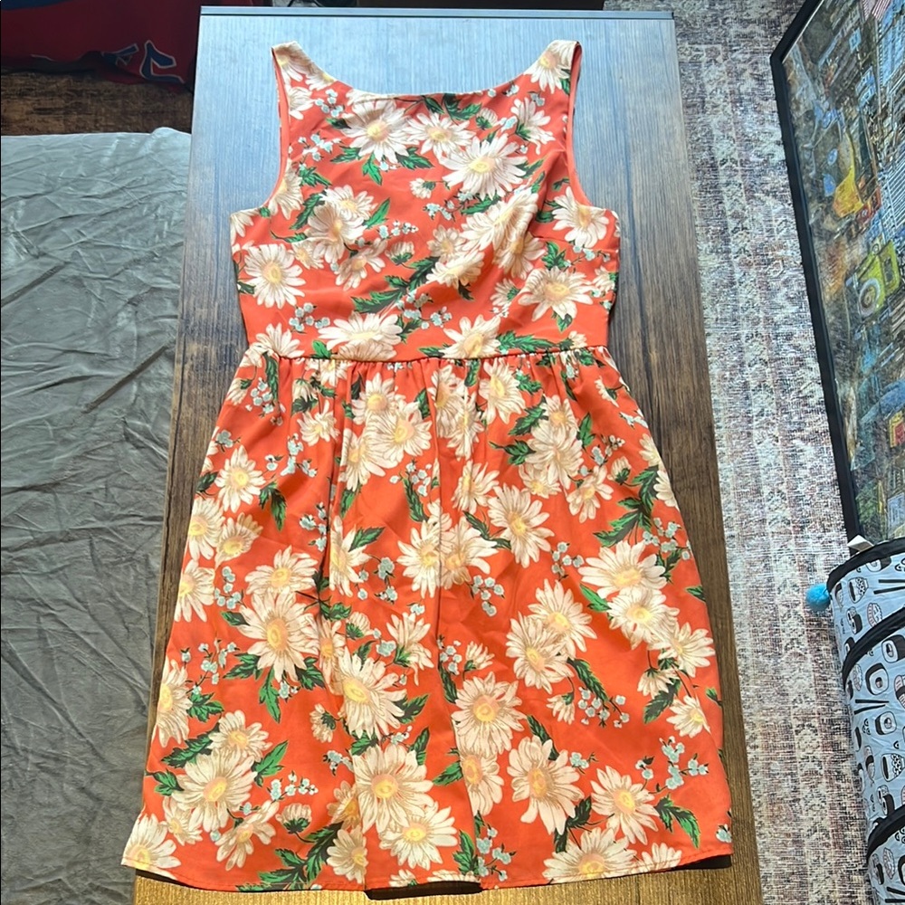 Floral Orange women’s Dress